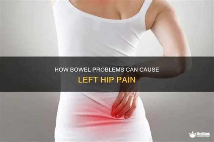 Can bowel problems cause left hip pain?