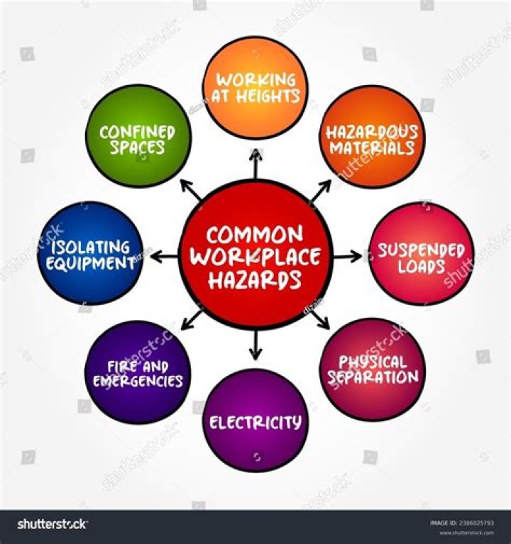 What are 4 common workplace hazards?